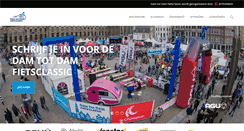 Desktop Screenshot of damtotdamfietsclassic.nl